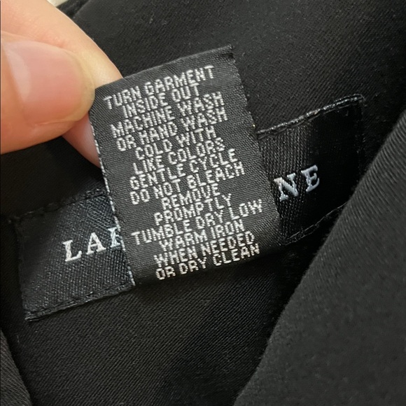 Larry Levine Classic Black A-Line Skirt - Picture 3 of 6